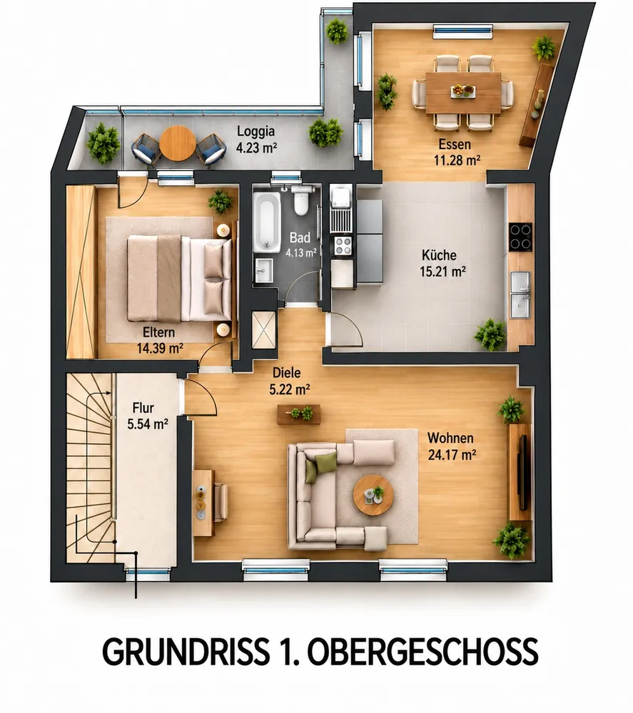 3 Zimmer Wohnung mit 74 m² in Mönchengladbach – Bild 1