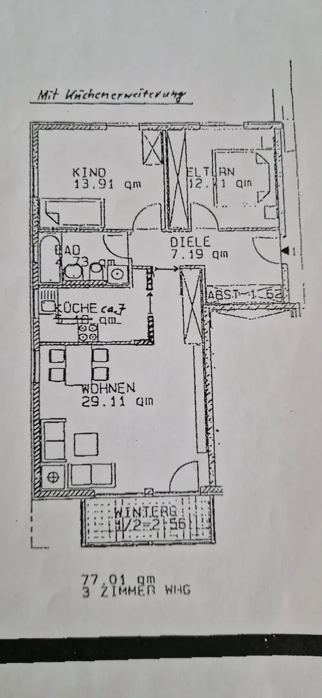 3 Zimmer Wohnung mit 77 m² in München – Bild 2