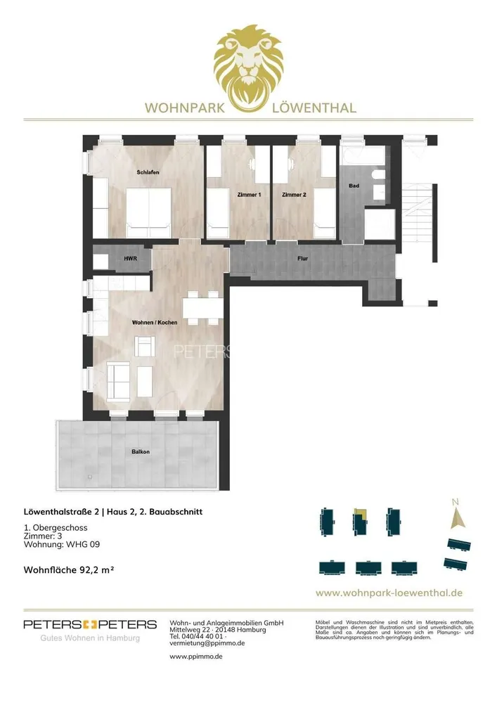 4 Zimmer Wohnung mit 92 m² in Schwerin – Bild 6