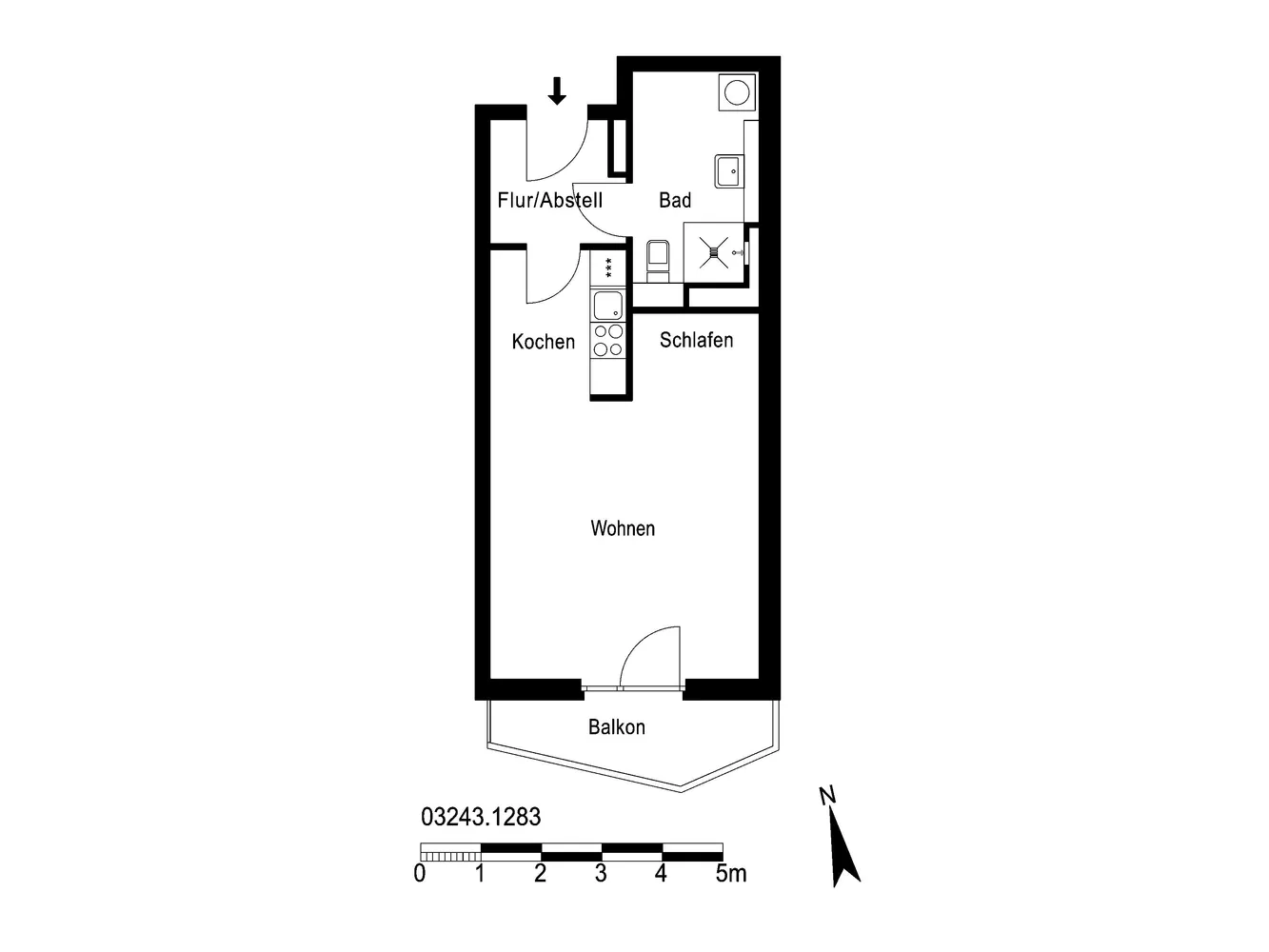1 Zimmer Wohnung mit 42 m² in Berlin – Bild 3