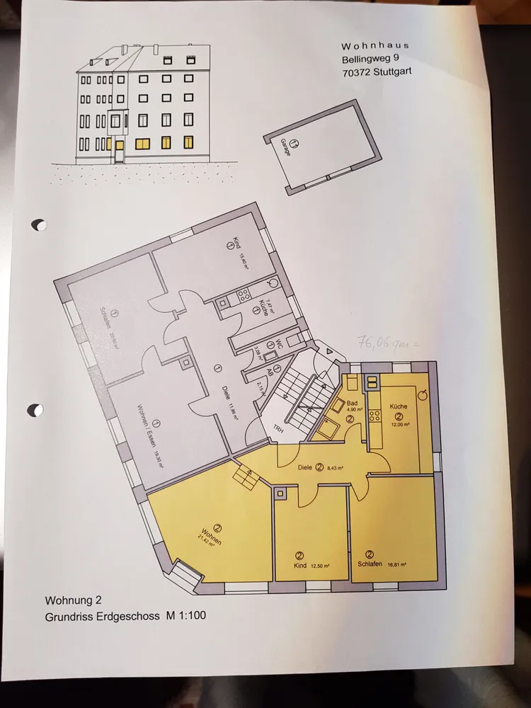 3 Zimmer Wohnung mit 76 m² in Stuttgart – Bild 3