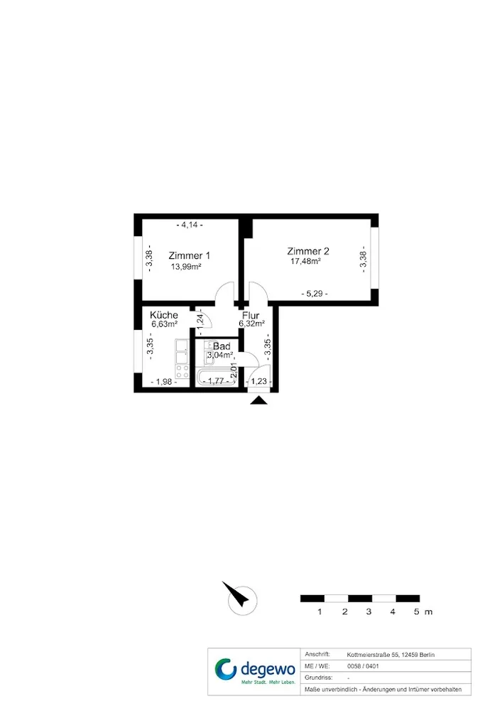 2 Zimmer Wohnung mit 47 m² in Berlin – Bild 7