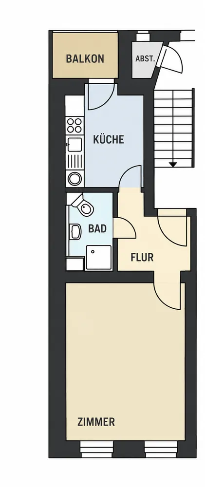 1 Zimmer Wohnung mit 32 m² in Leipzig – Bild 4