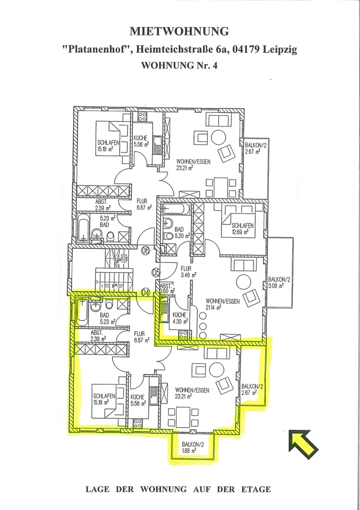 2 room apartment with 63 m² in Leipzig – Photo 3