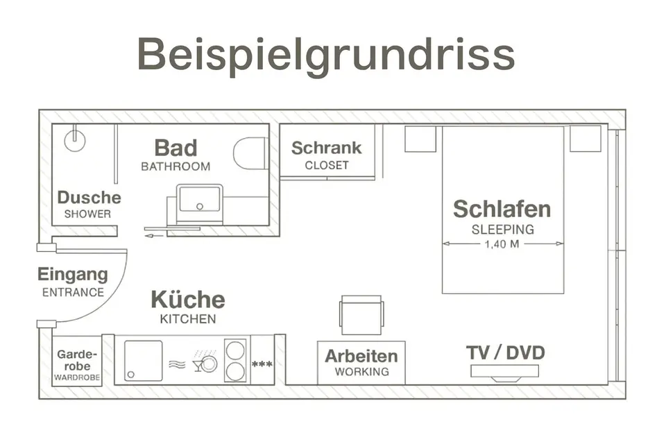 WG-Zimmer mit 22 m² in Frankfurt am Main – Bild 3