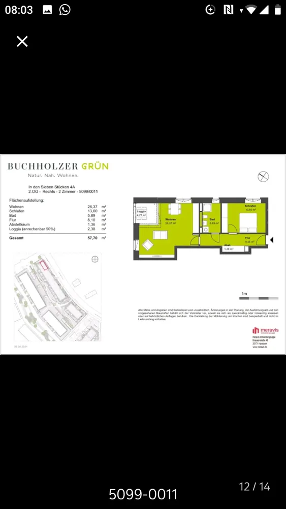 2 Zimmer Wohnung mit 57 m² in Hannover – Bild 4