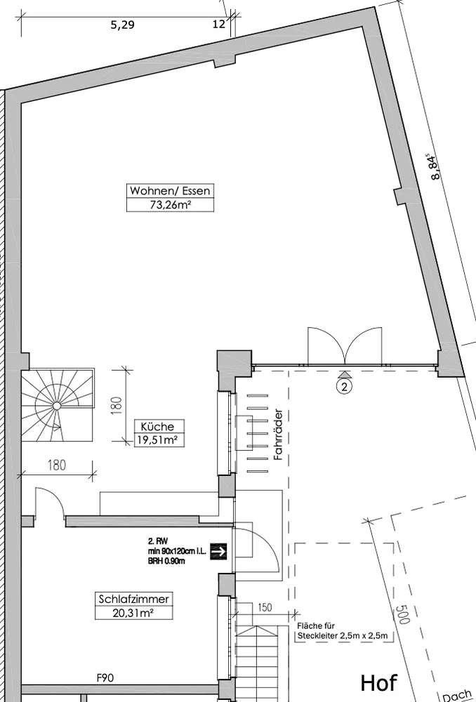 2 Zimmer Wohnung mit 131 m² in Düsseldorf – Bild 6