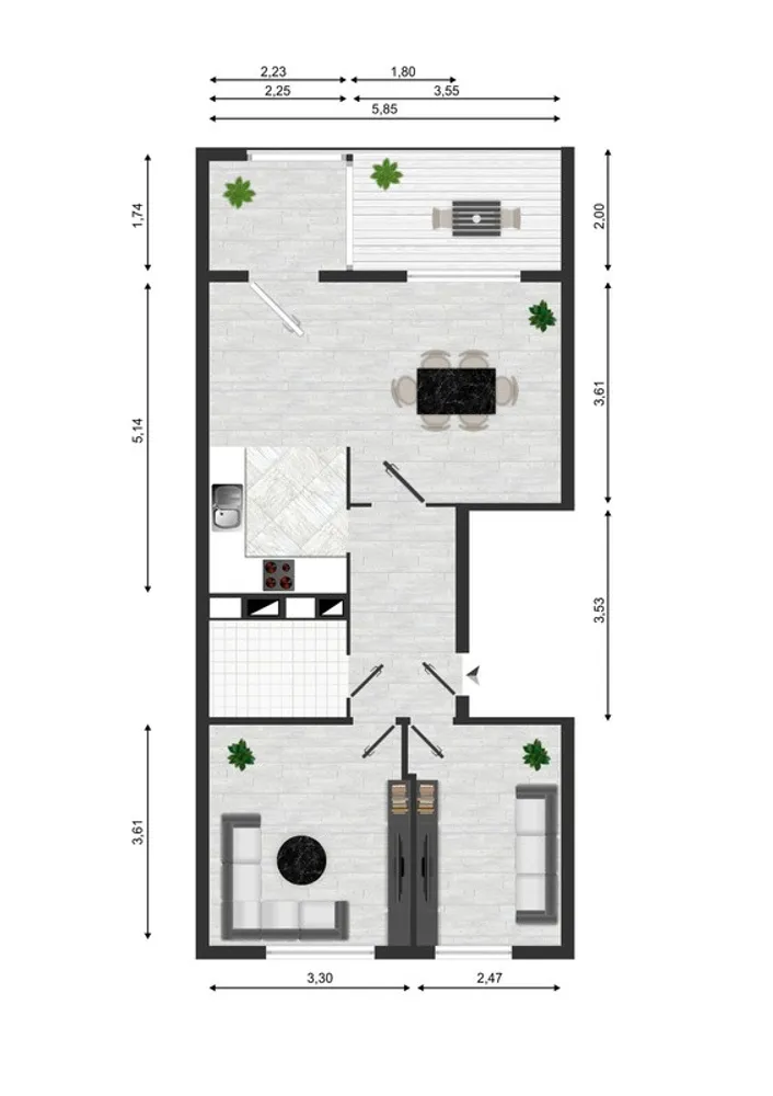 3 room apartment with 61 m² in Magdeburg – Photo 2