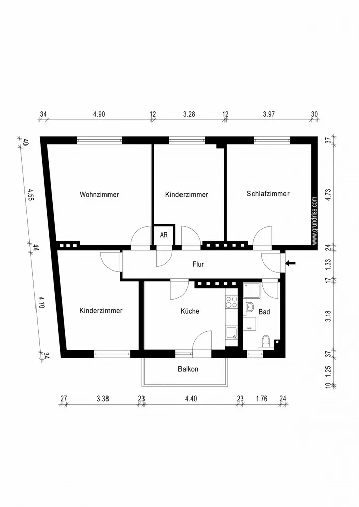 4 room apartment with 108 m² in Magdeburg – Photo 2