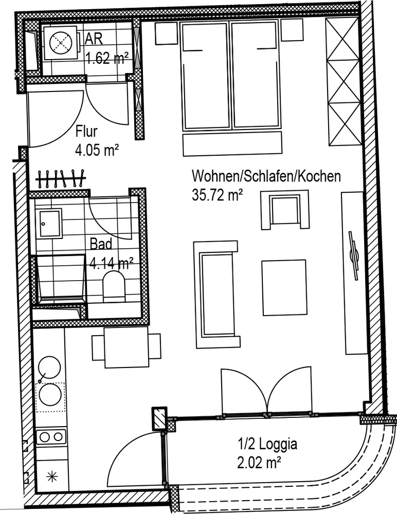 1 Zimmer Wohnung mit 48 m² in Leipzig – Bild 7