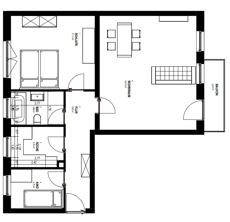 3 Zimmer Wohnung mit 75 m² in Gießen – Bild 8