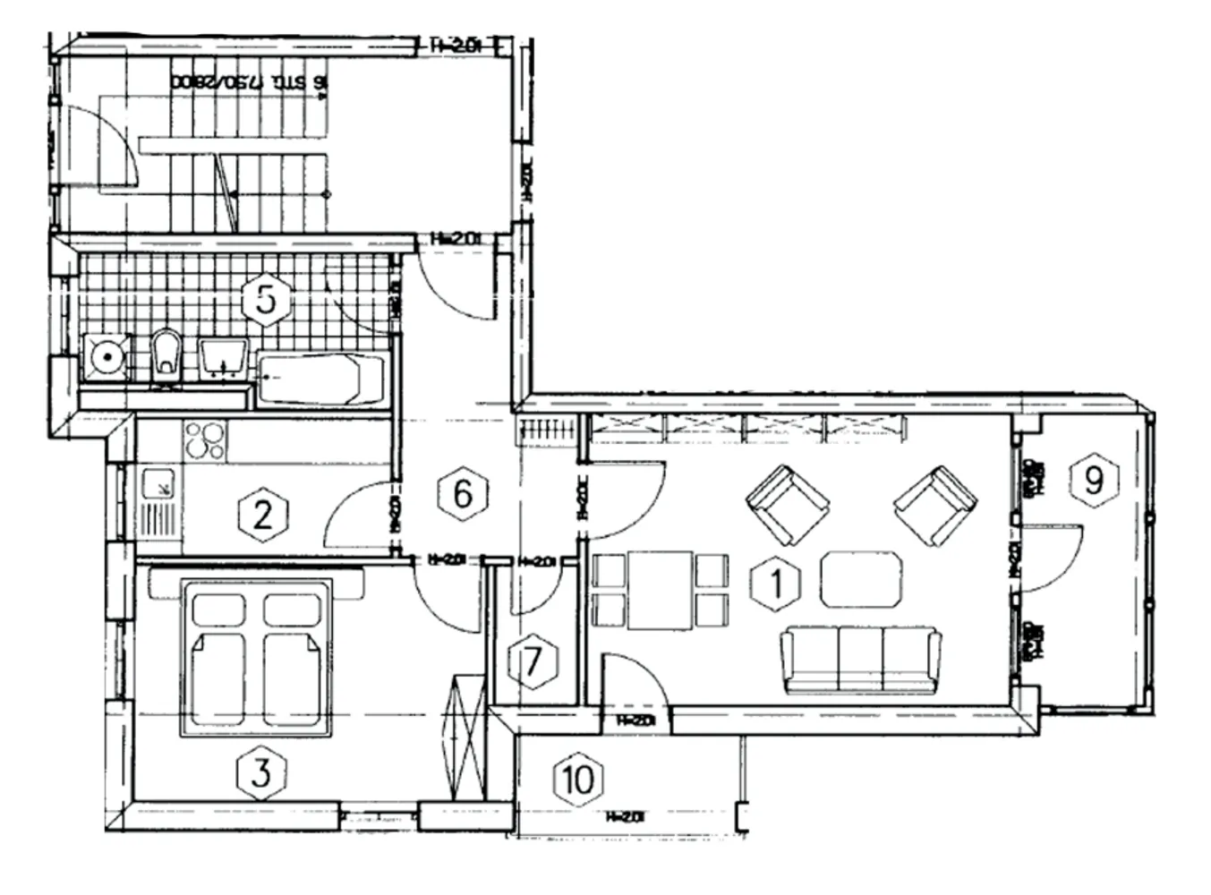 2 room apartment with 59 m² in Mühlhausen – Photo 3