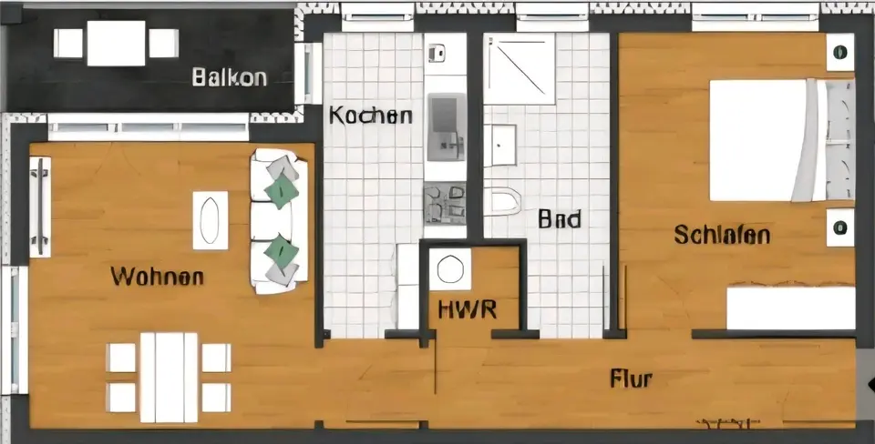 2 Zimmer Wohnung mit 56 m² in Wolfenbüttel – Bild 8