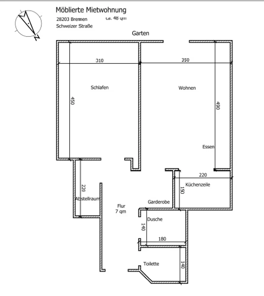 2 Zimmer Wohnung mit 48 m² in Bremen – Bild 9
