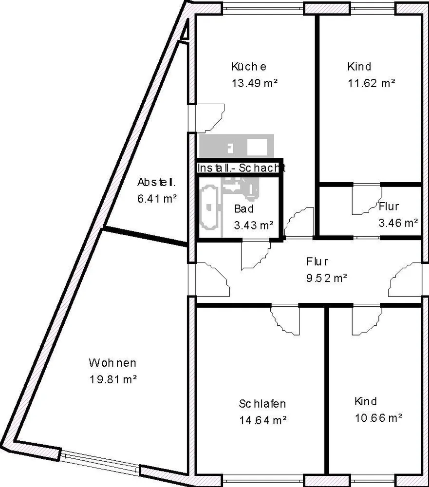 4 Zimmer Wohnung mit 93 m² in Magdeburg – Bild 4
