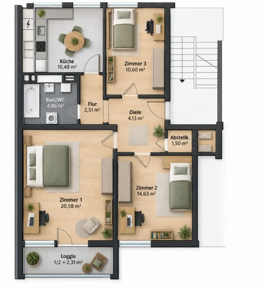 Shared room with 15 m² in Munich – Photo 5