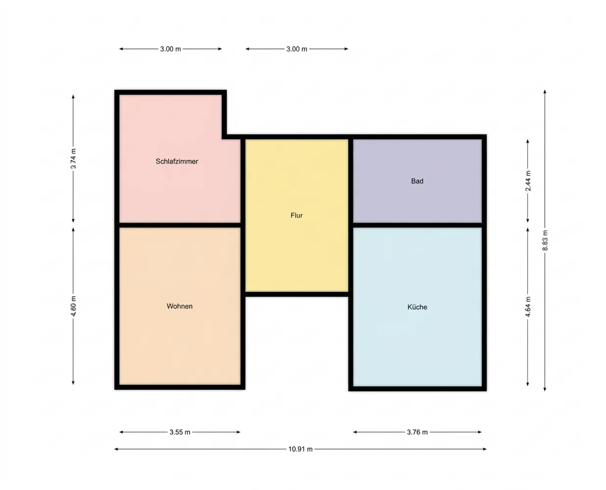 3 Zimmer Wohnung mit 64 m² in Trier – Bild 8