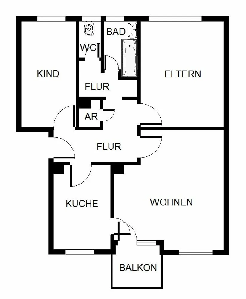 3 room apartment with 66 m² in Mannheim – Photo 6