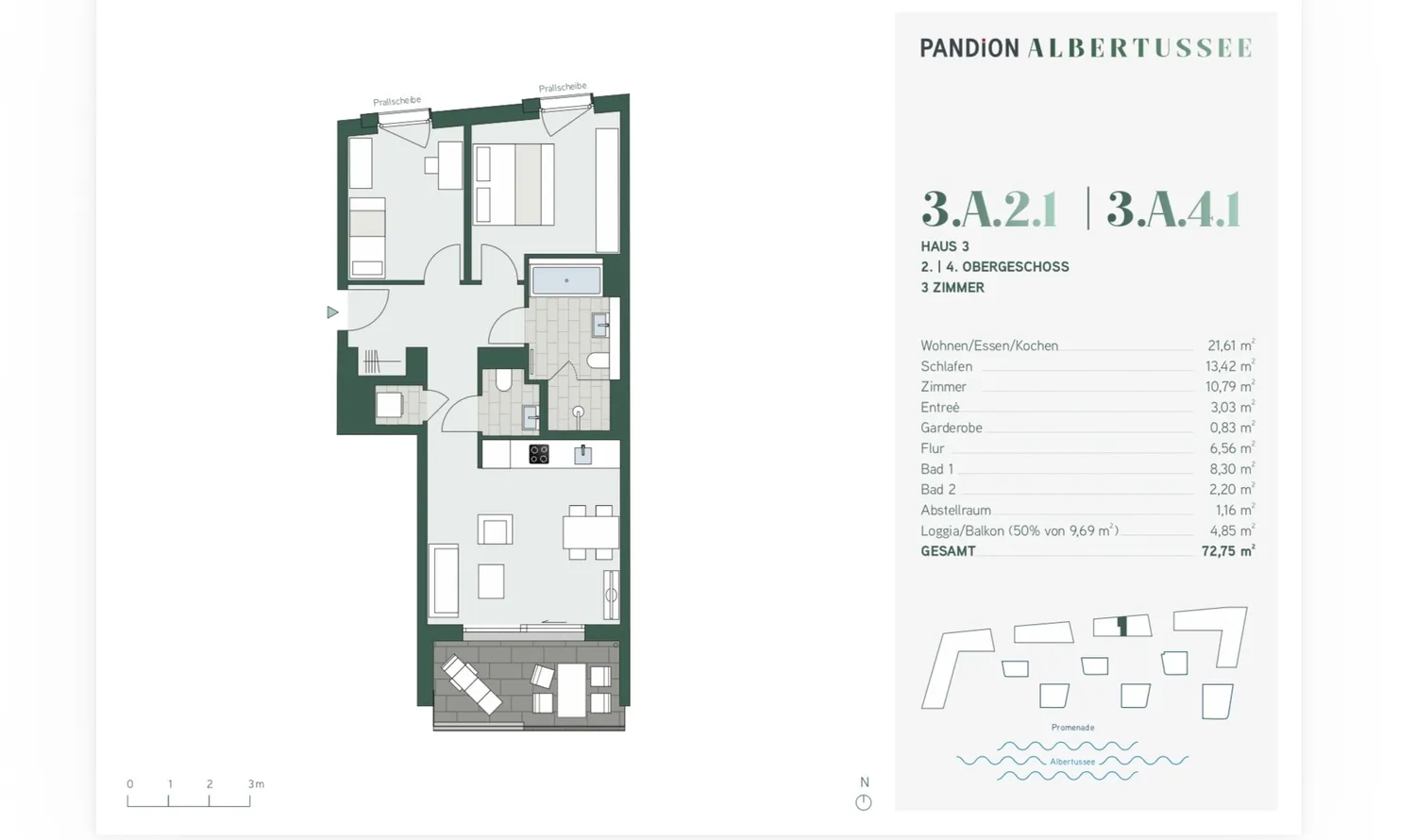 3 Zimmer Wohnung mit 73 m² in Düsseldorf – Bild 11