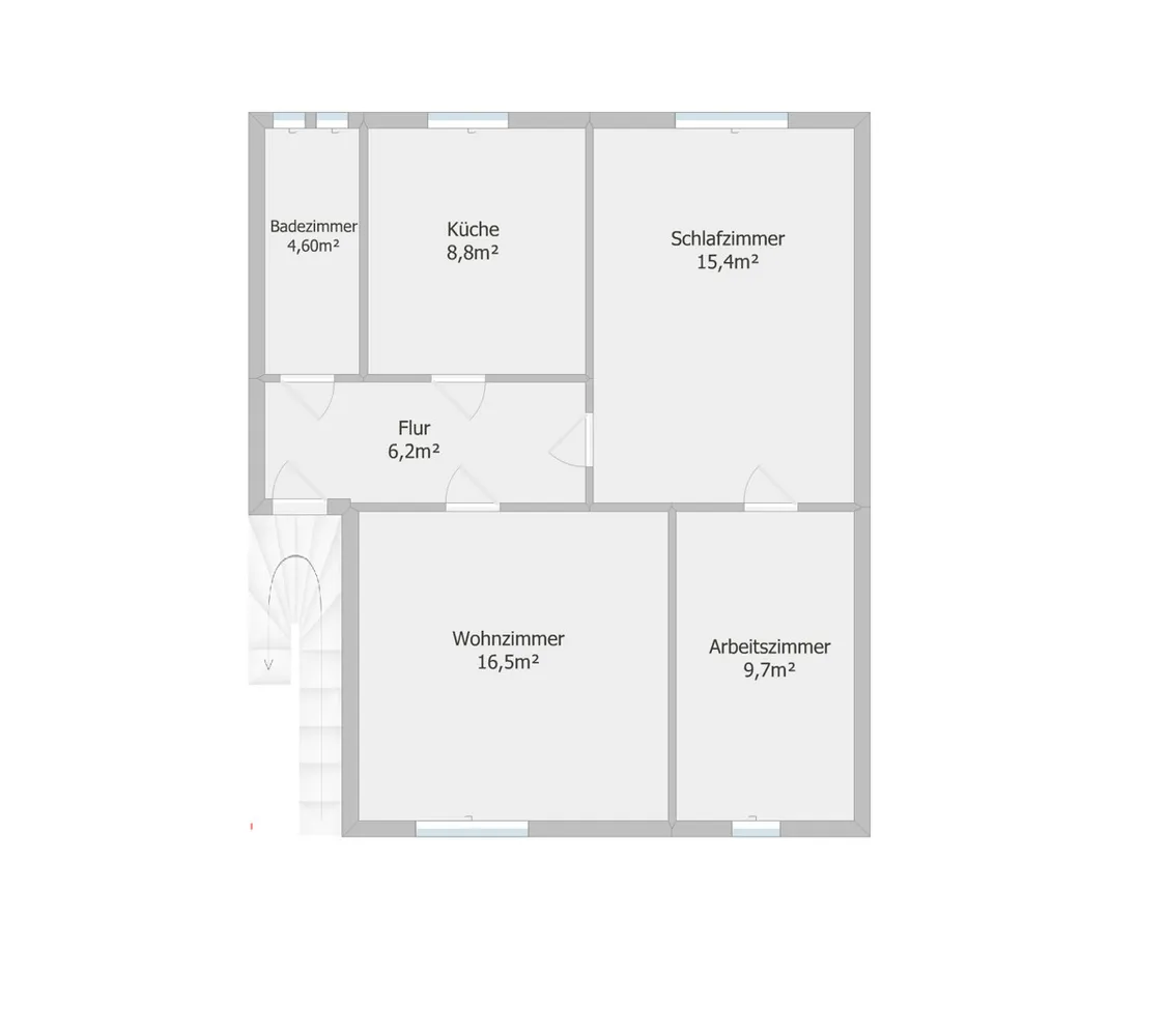 3 Zimmer Wohnung mit 61 m² in Plauen – Bild 3