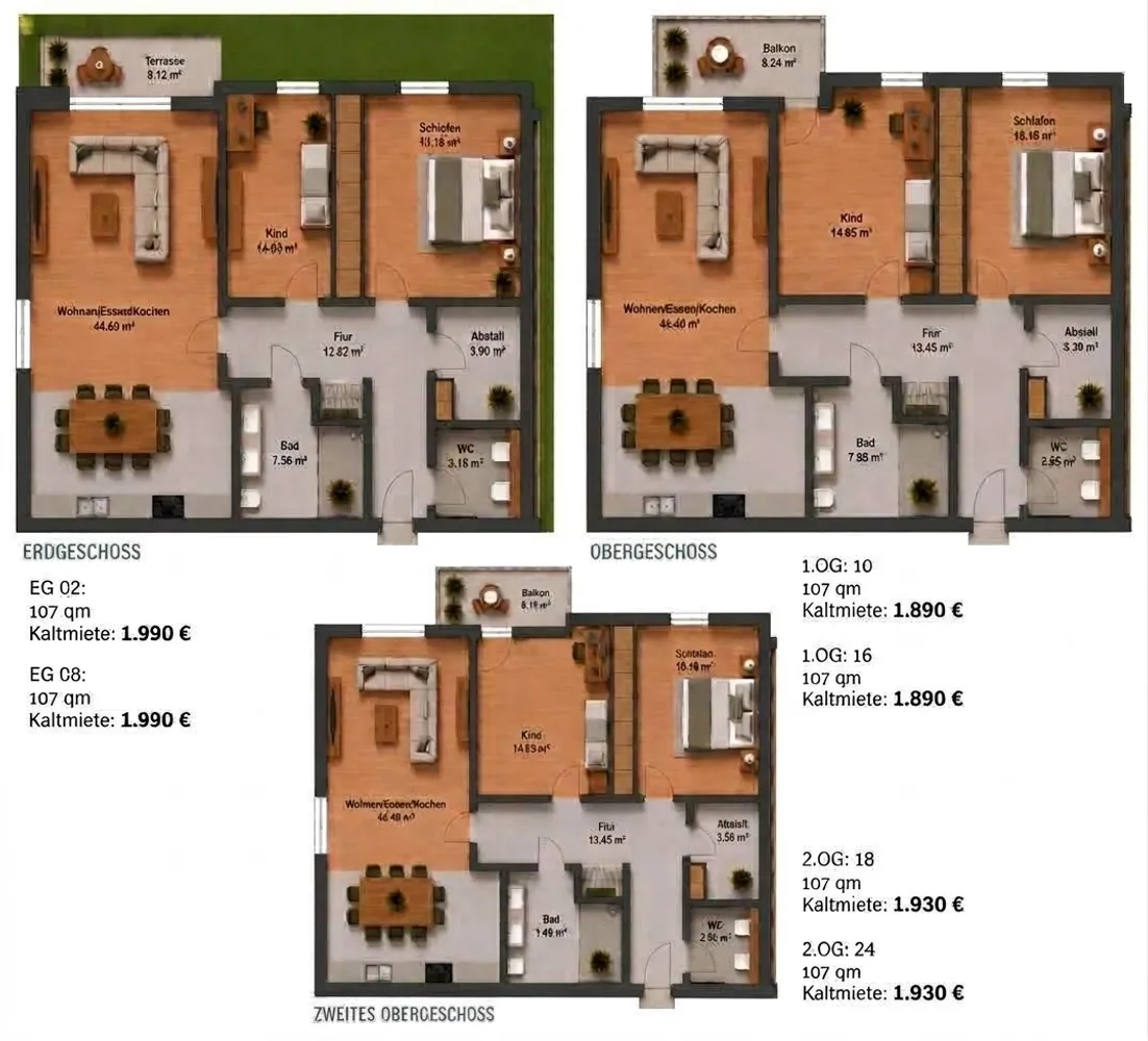4 Zimmer Wohnung mit 107 m² in Bergisch Gladbach – Bild 2