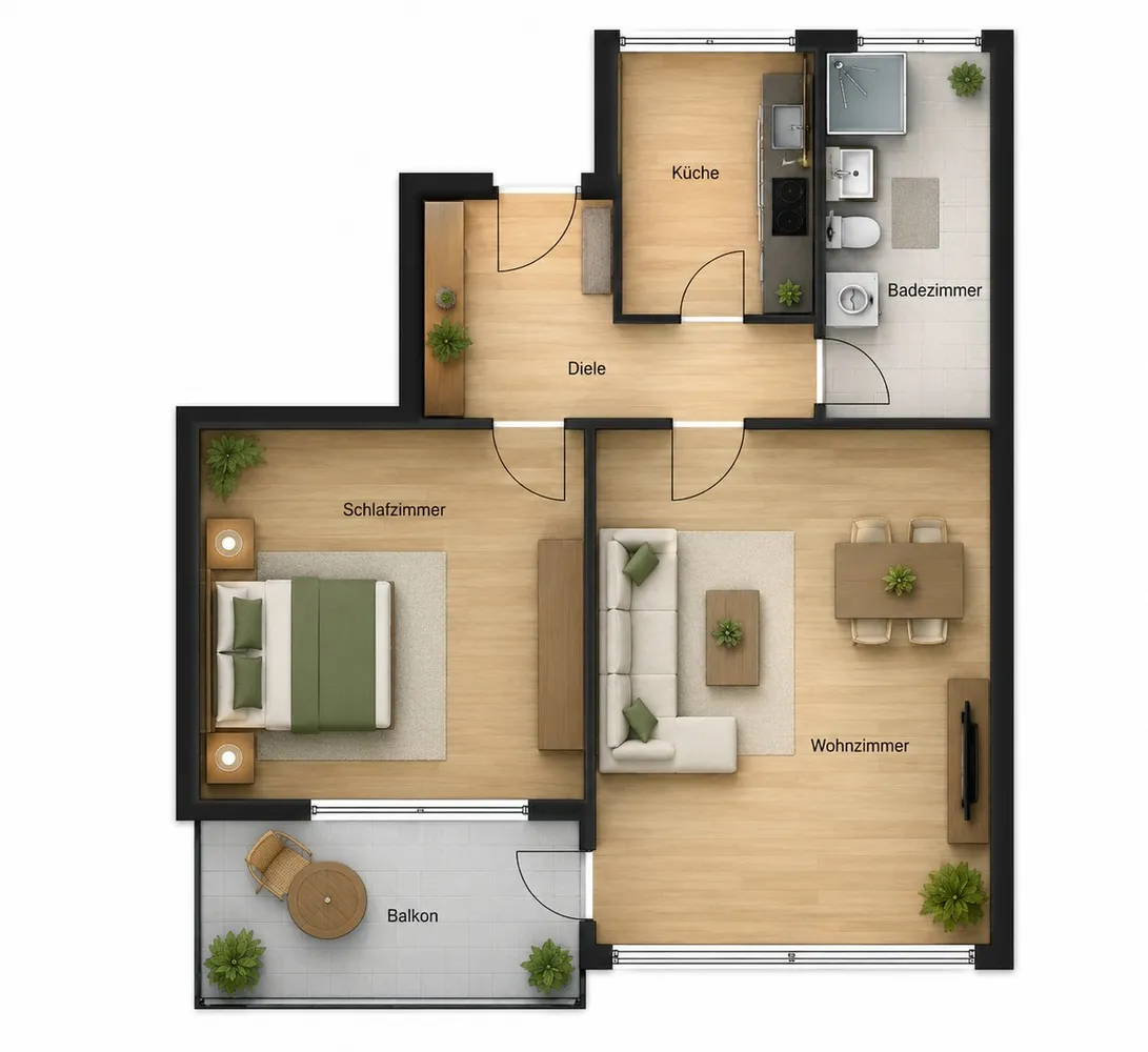 2 Zimmer Wohnung mit 66 m² in Paderborn – Bild 1