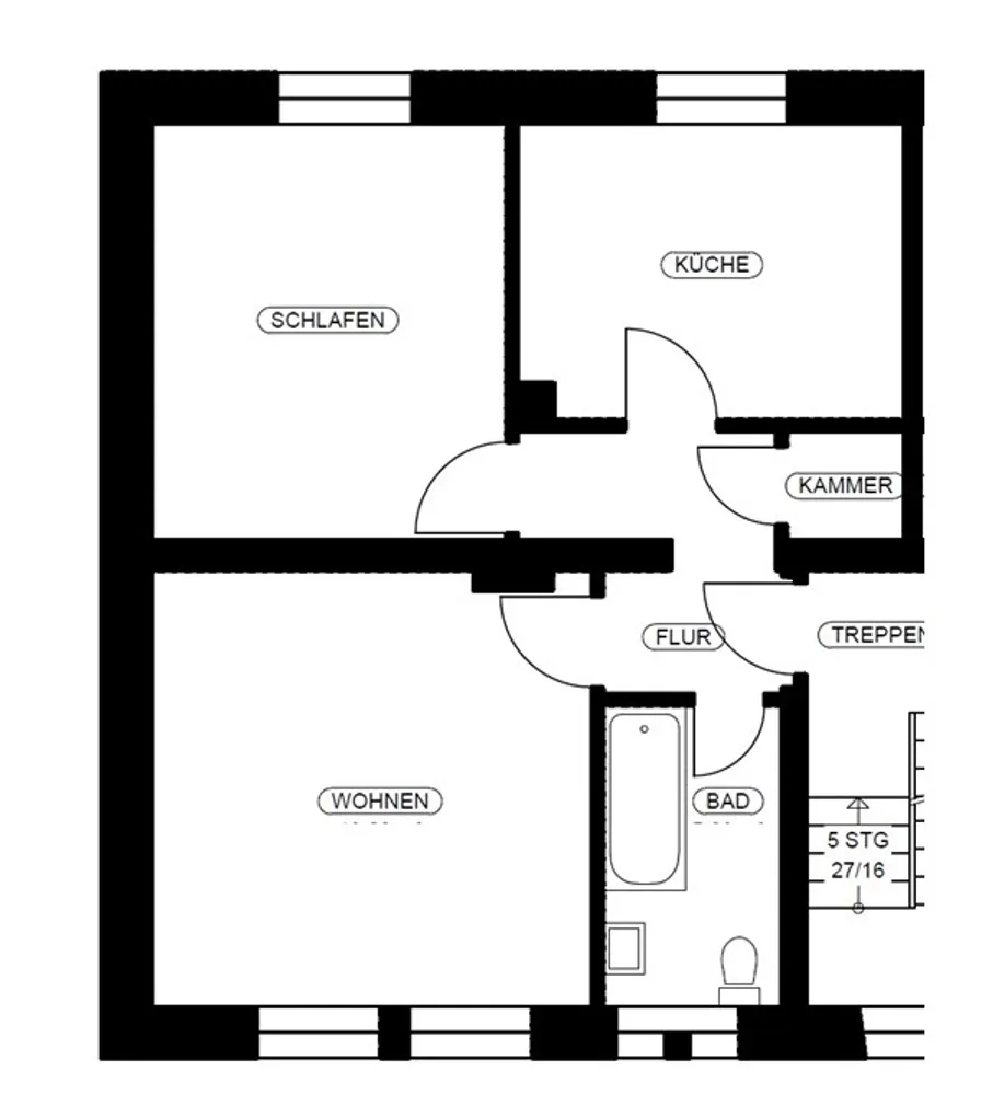 2 room apartment with 55 m² in Bergheim – Photo 4