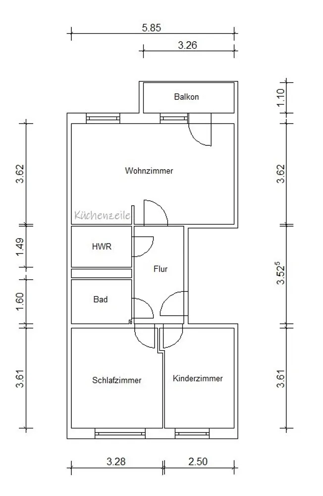 3 Zimmer Wohnung mit 57 m² in Magdeburg – Bild 7