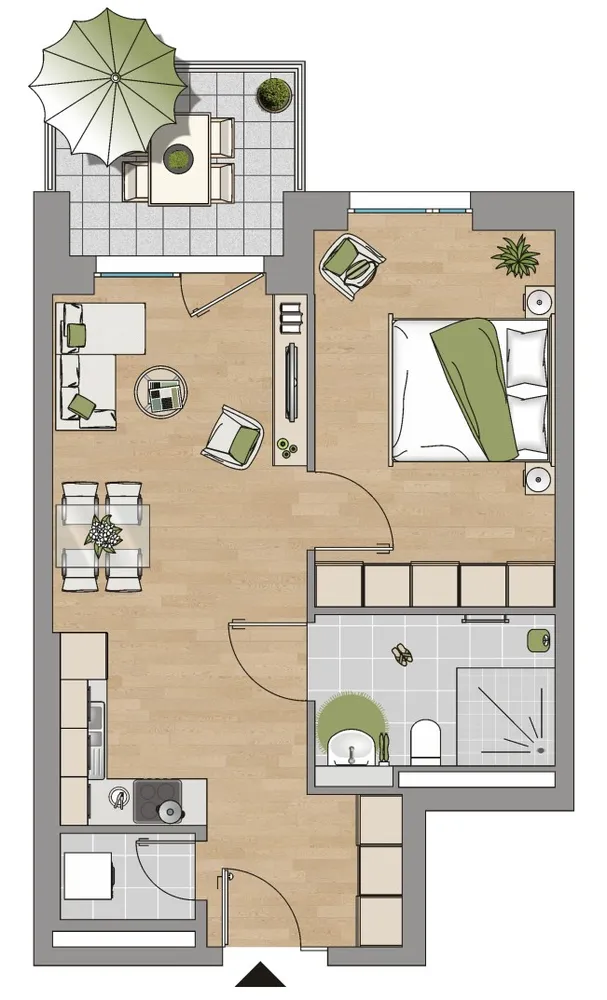 2 Zimmer Wohnung mit 54 m² in Mannheim – Bild 3