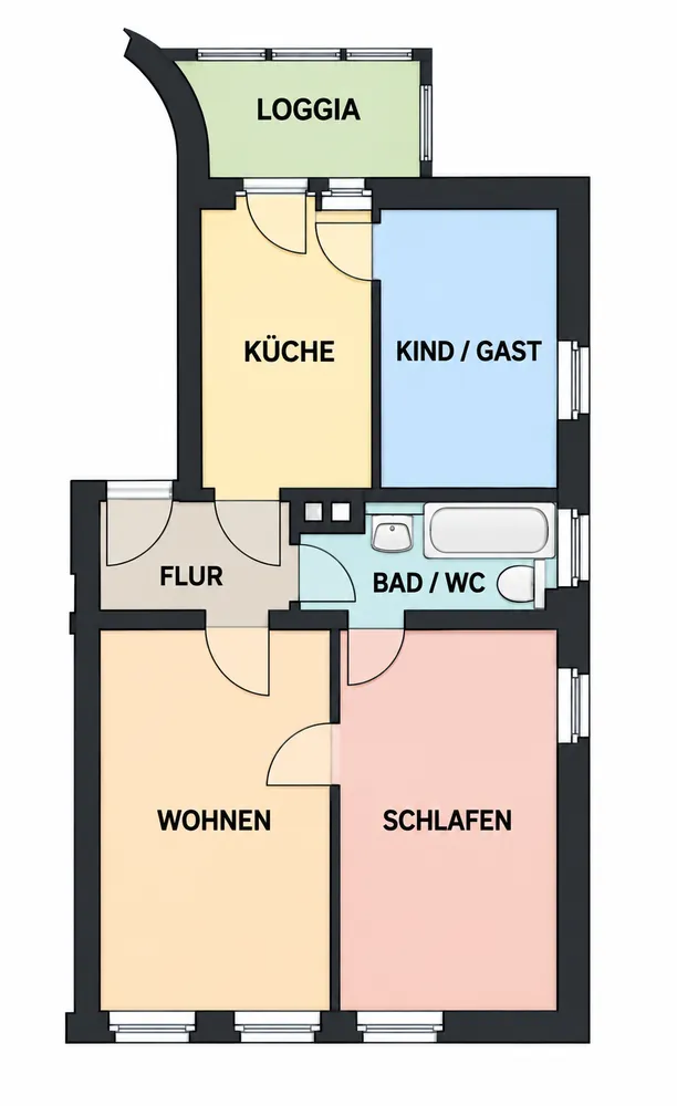 3 Zimmer Wohnung mit 56 m² in Leipzig – Bild 10