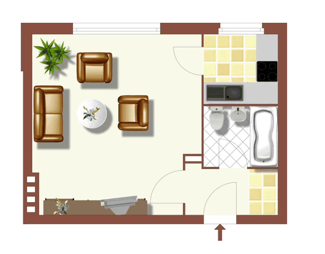 1 Zimmer Wohnung mit 31 m² in Berlin – Bild 4