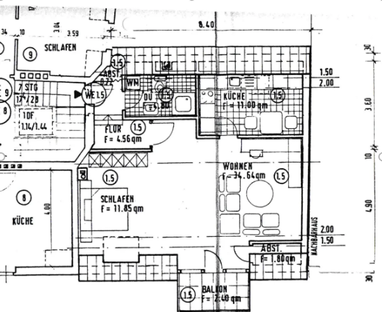1 Zimmer Wohnung mit 72 m² in Wiesbaden – Bild 3