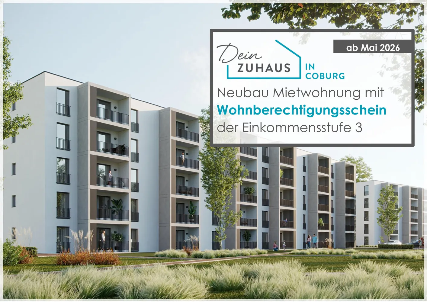 2 Zimmer Wohnung mit 50 m² in Coburg – Bild 1