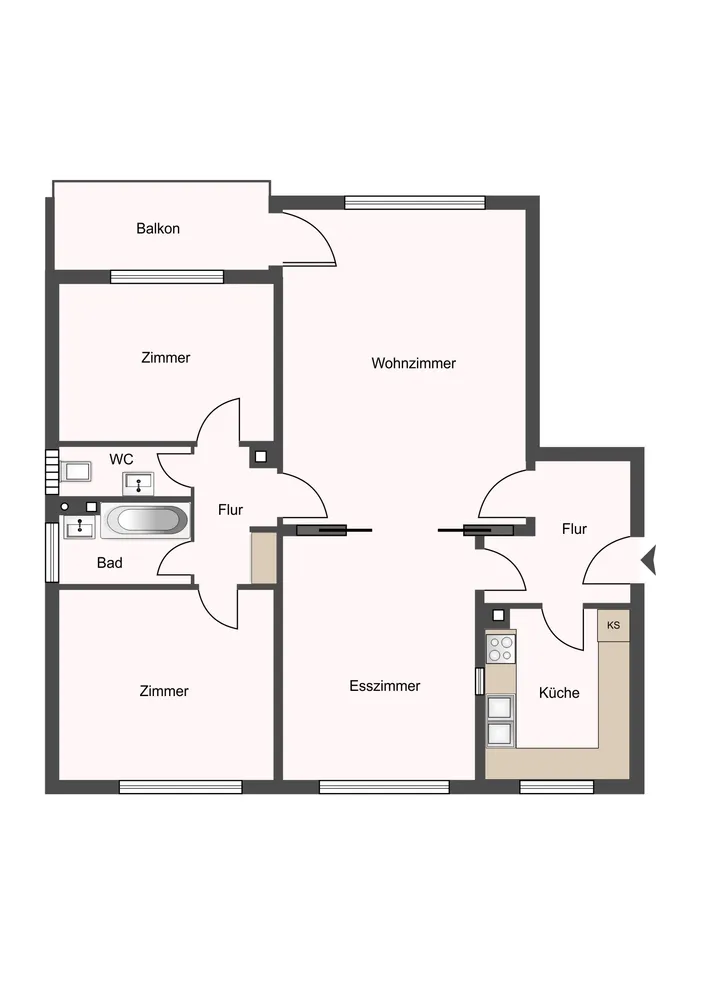 4 Zimmer Wohnung mit 93 m² in Gießen – Bild 2