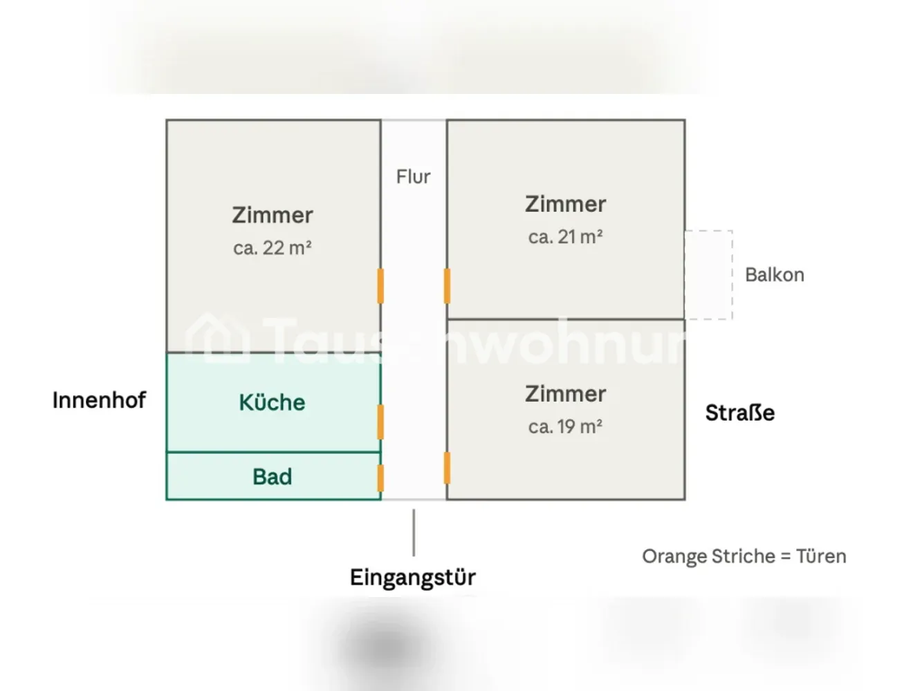 3 Zimmer Wohnung mit 90 m² in Berlin – Bild 1