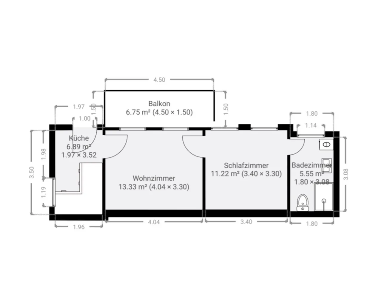 2 Zimmer Wohnung mit 37 m² in Halle (Saale) – Bild 5