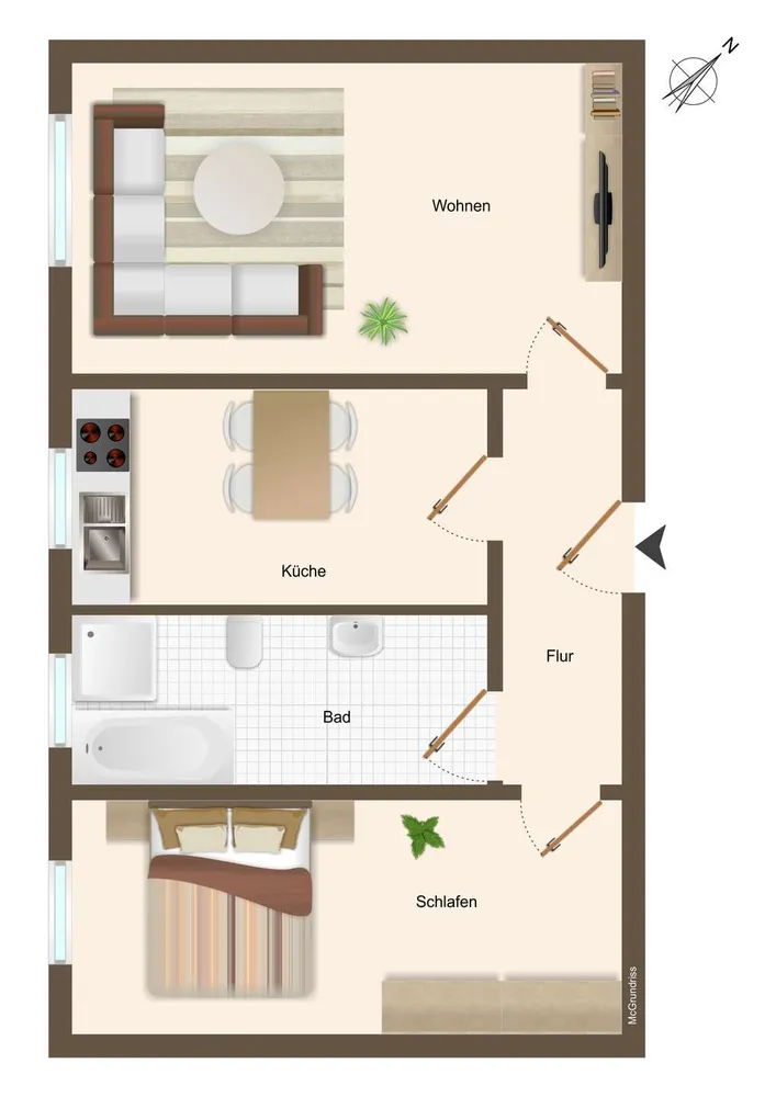 2 Zimmer Wohnung mit 53 m² in Leipzig – Bild 10