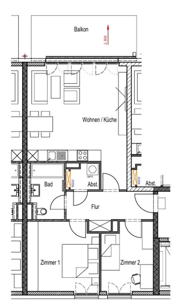 3 Zimmer Wohnung mit 77 m² in Wiesbaden – Bild 5