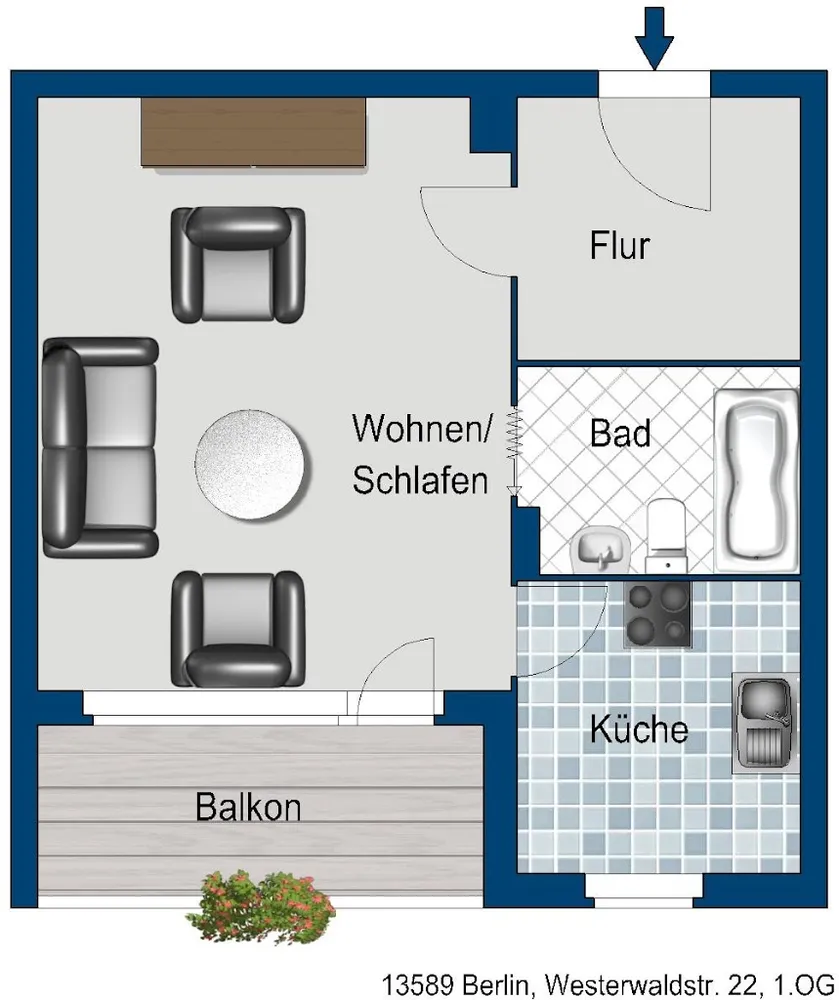 1 Zimmer Wohnung mit 41 m² in Berlin – Bild 9