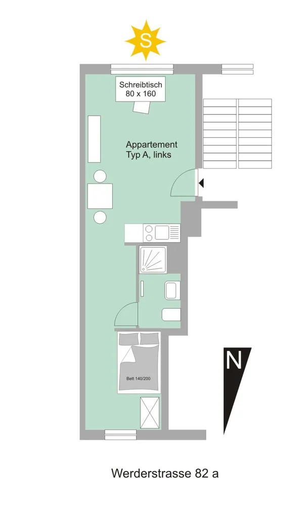 2 Zimmer Wohnung mit 33 m² in Karlsruhe – Bild 9