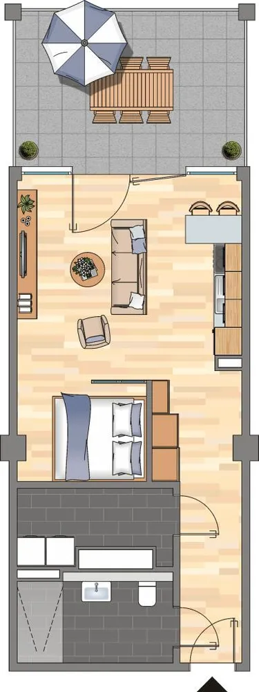 1 Zimmer Wohnung mit 56 m² in Bremen – Bild 1