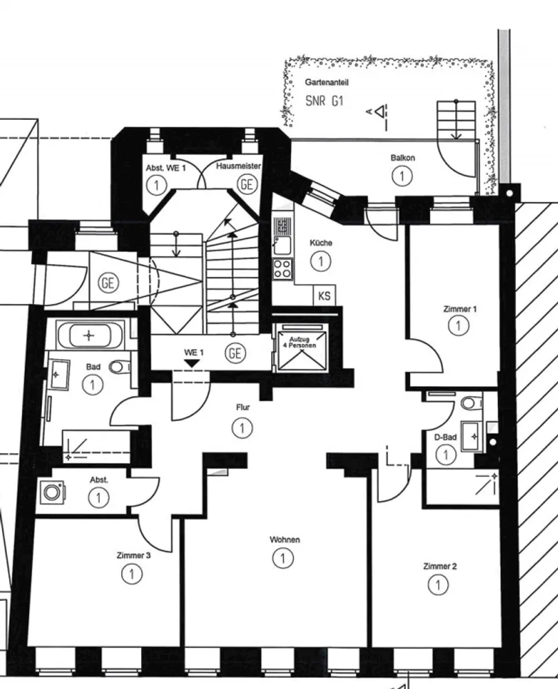 4 Zimmer Wohnung mit 108 m² in Leipzig – Bild 2