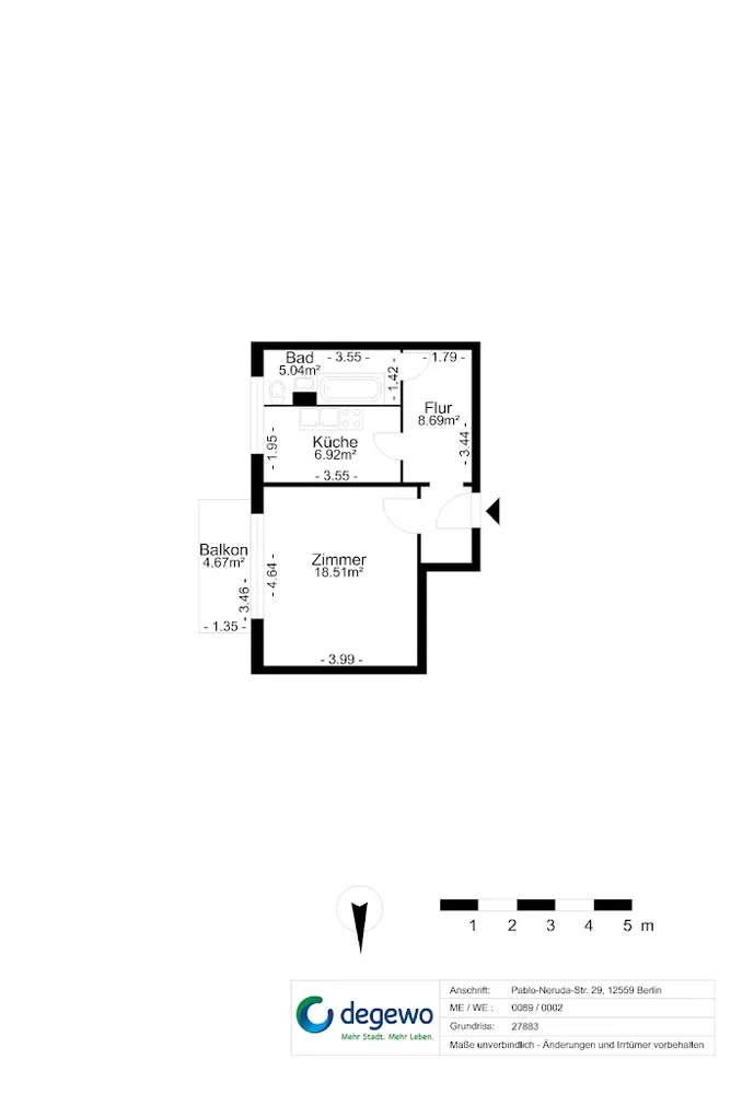 1 Zimmer Wohnung mit 41 m² in Berlin – Bild 9