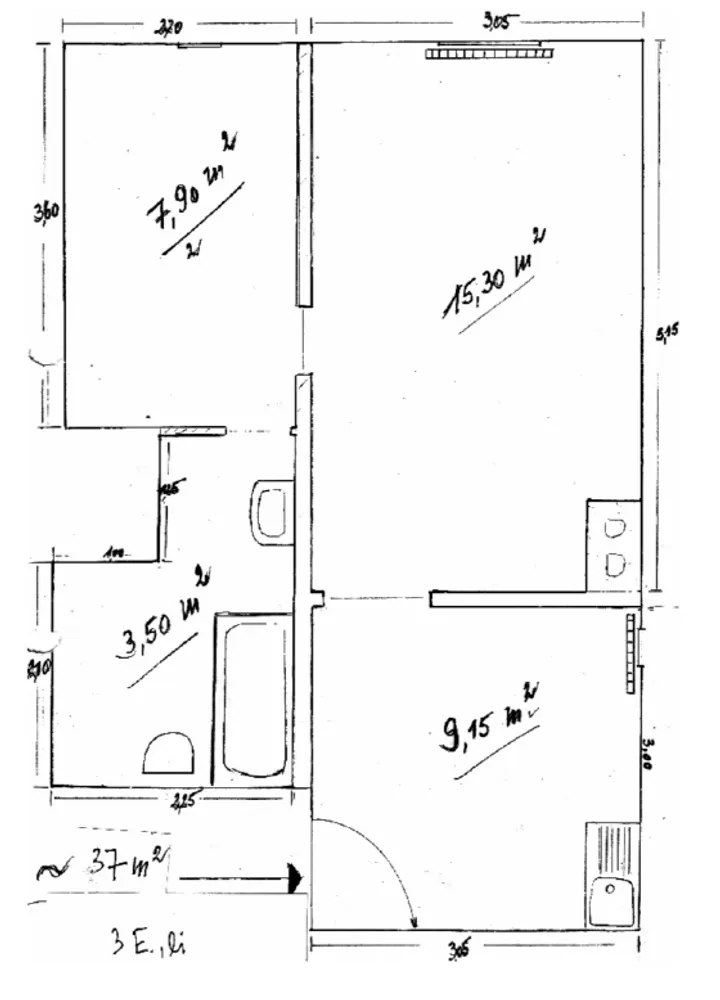 2 Zimmer Wohnung mit 37 m² in Kassel – Bild 11