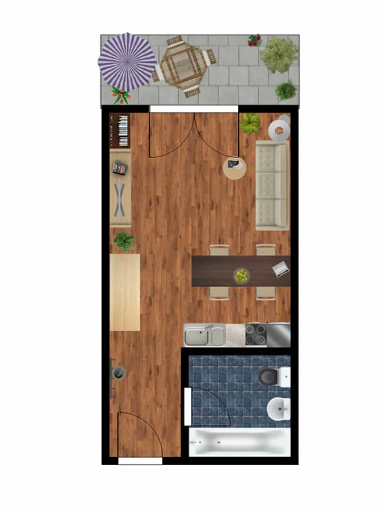 1 Zimmer Wohnung mit 35 m² in Magdeburg – Bild 9