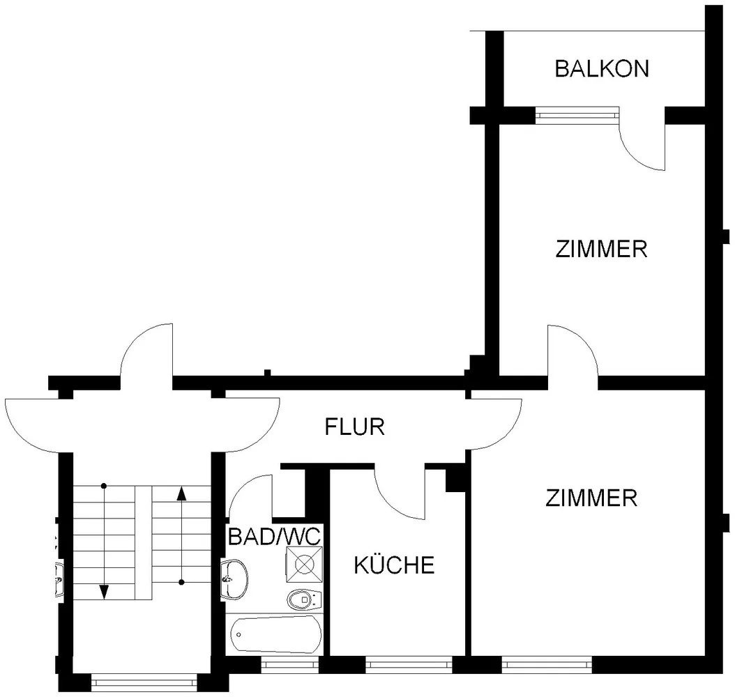 2 Zimmer Wohnung mit 51 m² in Hagen – Bild 2
