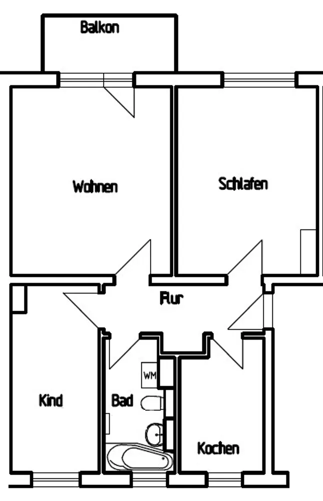 3 room apartment with 61 m² in Mühlhausen – Photo 8
