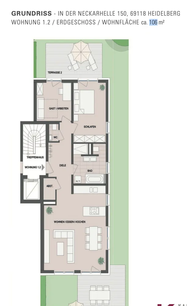 3 Zimmer Wohnung mit 106 m² in Heidelberg – Bild 10