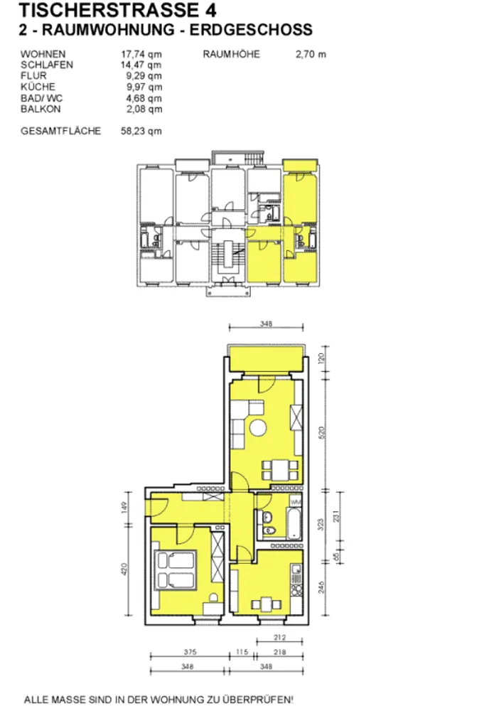 2 Zimmer Wohnung mit 57 m² in Dresden – Bild 3