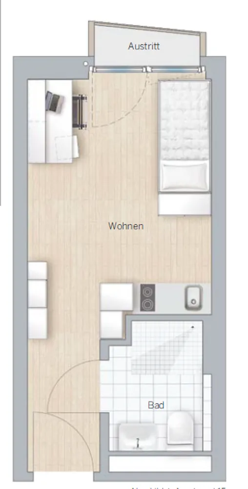 1 Zimmer Wohnung mit 20 m² in München – Bild 10
